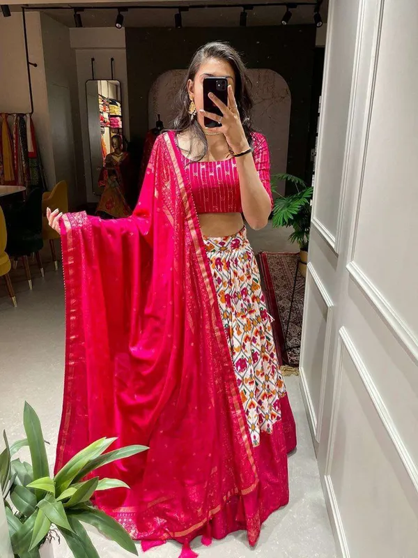 Women_S_Tussar_Silk_Patola_Print_Lehenga_Choli_Dupatta_Set