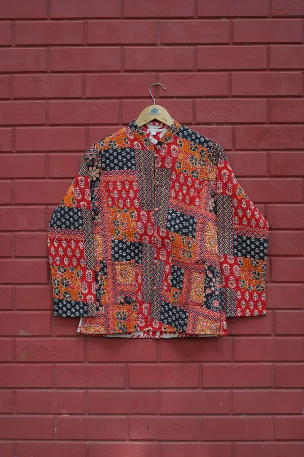 Womens_Red_Velvet_Embroidered_Jacket_With_Floral_Design