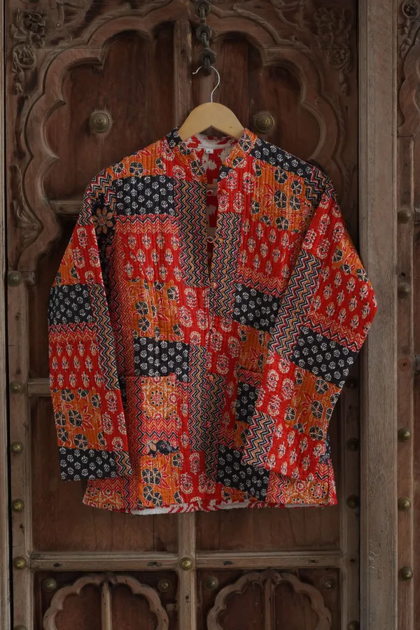 Womens_Red_Velvet_Embroidered_Jacket_With_Floral_Design