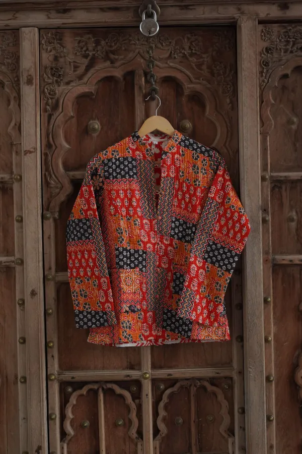 Womens_Red_Velvet_Embroidered_Jacket_With_Floral_Design