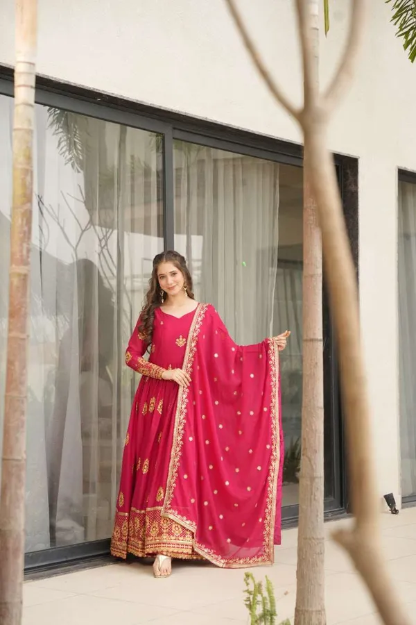 Women_S_Ethnic_Anarkali_Style_Floor_Length_Gown_In_Magenta_With_Golden_Zari_Embroidery_Festive_Wedding_Wear