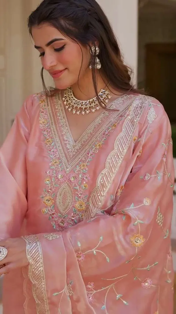 Women_S_Silk_Heavy_Embroidery_Sequence_Work_Top_Bottom_Straight_Kurti_With_Pant_And_Dupatta_Set