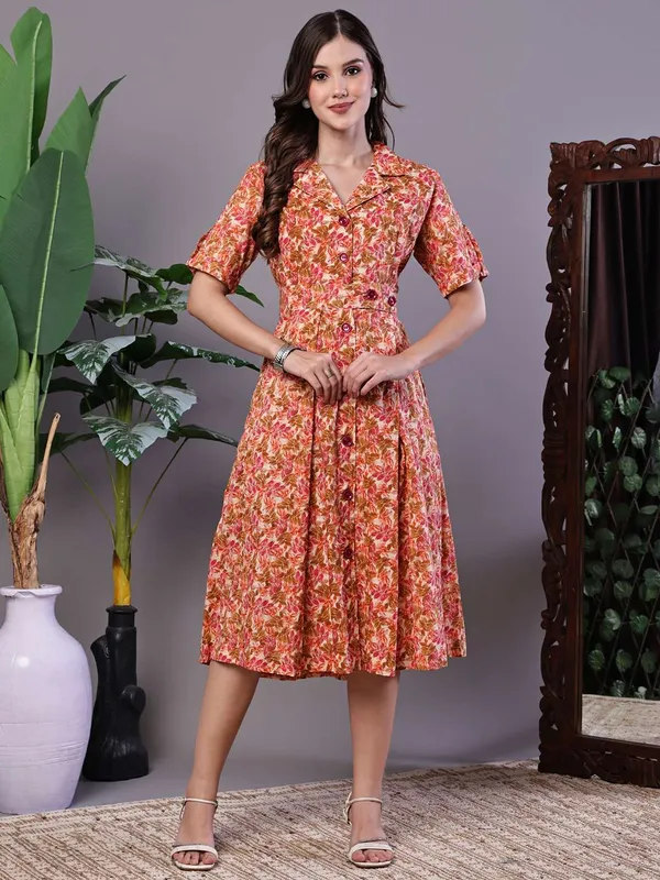 Womens_Multicolor_Velvet_Floral_Printed_Fit_Flare_Dress