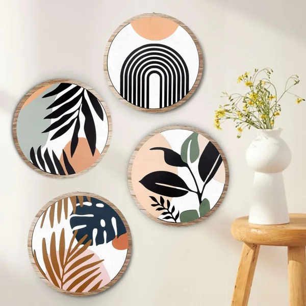 5_Pcs_Circle_Wall_Painting