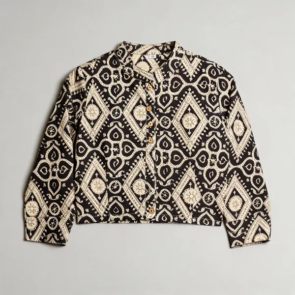 Handmade_Block_Print_Cotton_For_Women_Ethnic_Floral_Printed_Top_With_Long_Sleeves