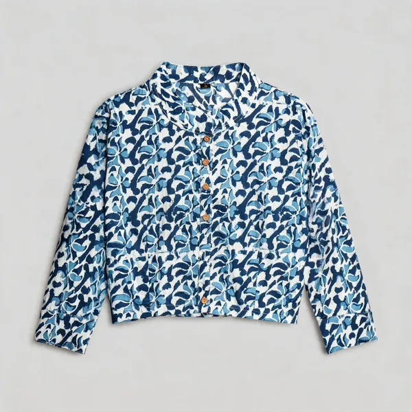 Handmade_Block_Print_Cotton_For_Women_Ethnic_Floral_Printed_Top_With_Long_Sleeves