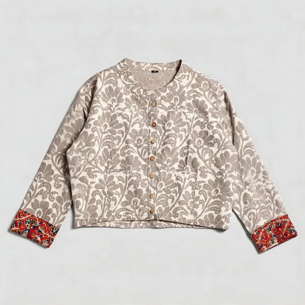 Handmade_Block_Print_Cotton_For_Women_Ethnic_Floral_Printed_Top_With_Long_Sleeves