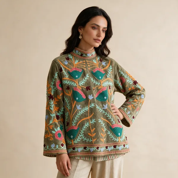 Womens_Off_White_Velvet_Embroidered_Jacket_With_Floral_Design