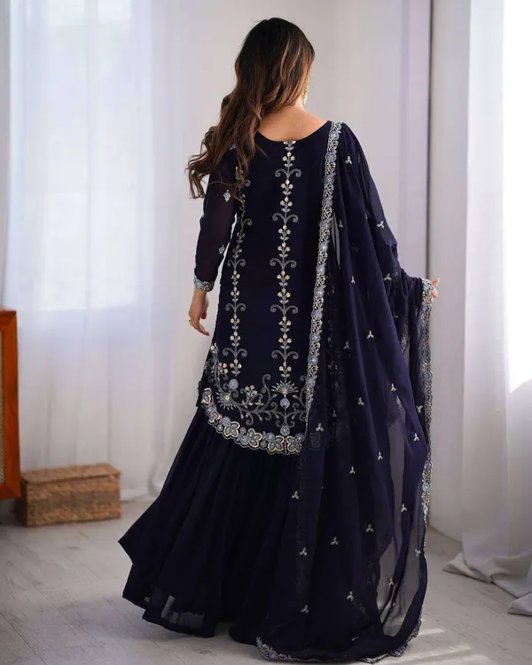Women_S_Faux_Georgette_Sequins_Thread_Work_Straight_Kurta_With_Sharara_Suit_And_Dupatta_Set