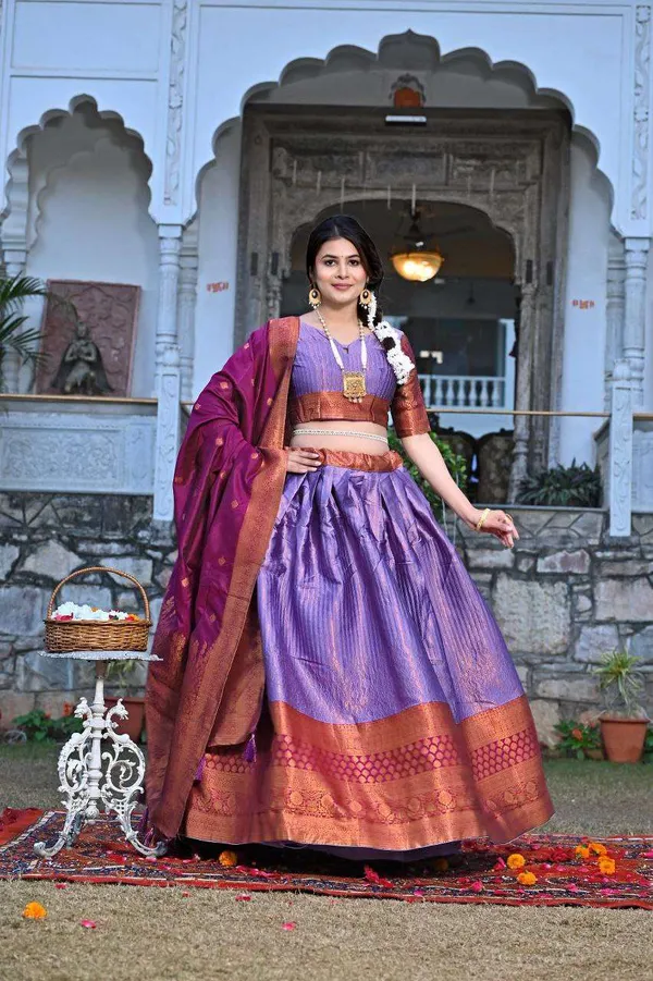 Women_S_Tussar_Silk_Patola_Print_Lehenga_Choli_Dupatta_Set