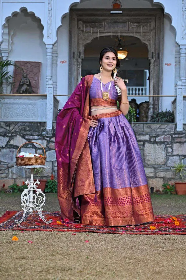 Women_S_Tussar_Silk_Patola_Print_Lehenga_Choli_Dupatta_Set