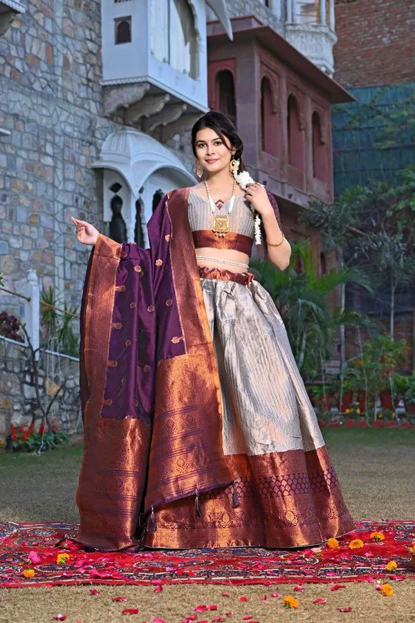 Women_S_Tussar_Silk_Patola_Print_Lehenga_Choli_Dupatta_Set