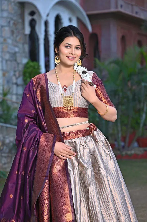 Women_S_Tussar_Silk_Patola_Print_Lehenga_Choli_Dupatta_Set