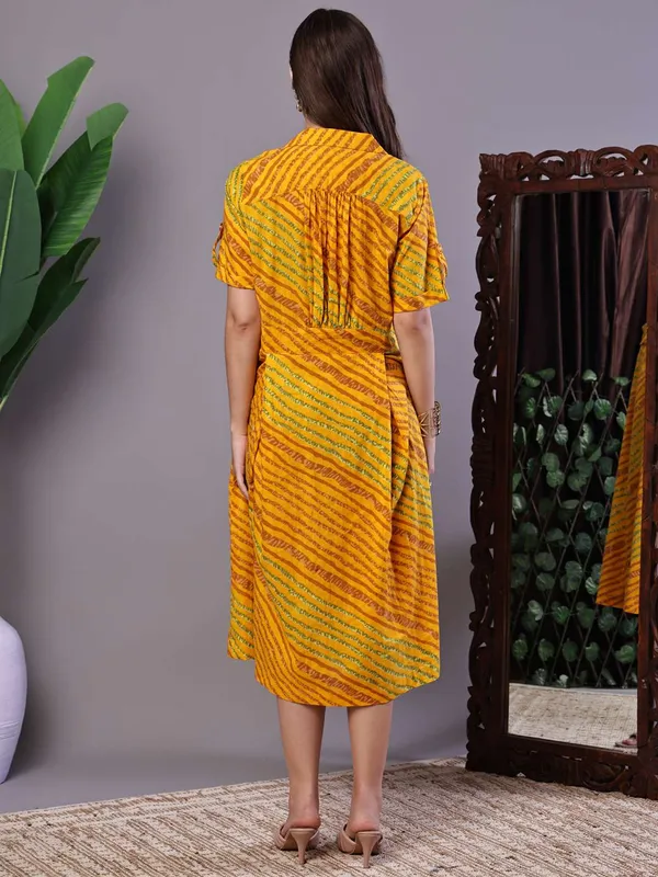 Women_S_Yellow_Printed_Cotton_Shirt_Dress