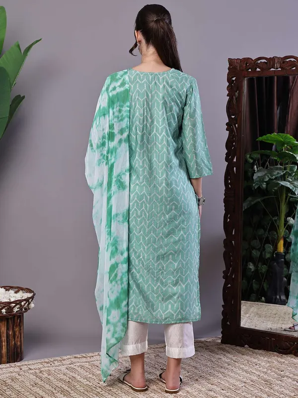 Women_S_Mint_Green_Chanderi_Embroidered_Kurta_Set_With_Dupatta_Suit_Sets