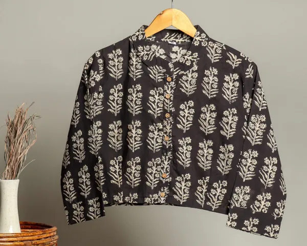 Handmade_Block_Print_Cotton_For_Women_Ethnic_Floral_Printed_Top_With_Long_Sleeves