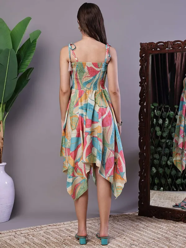 Women_S_Multicolor_Printed_Cotton_Handkerchief_Hem_Dress_Midi_Dresses