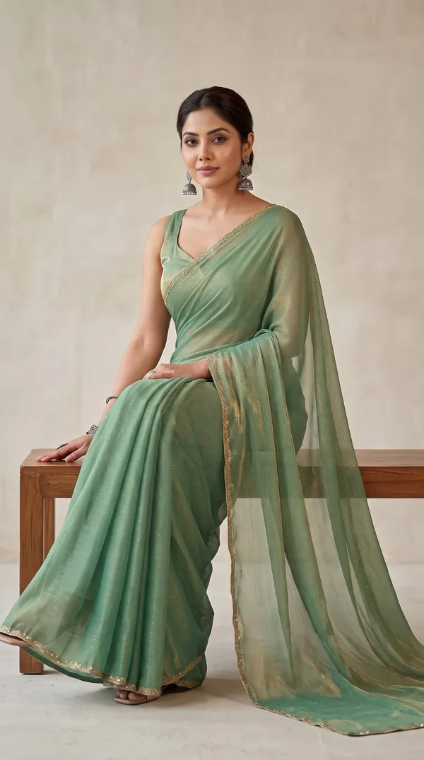 Olive_Green_Soft_Silk_Saree_For_Women
