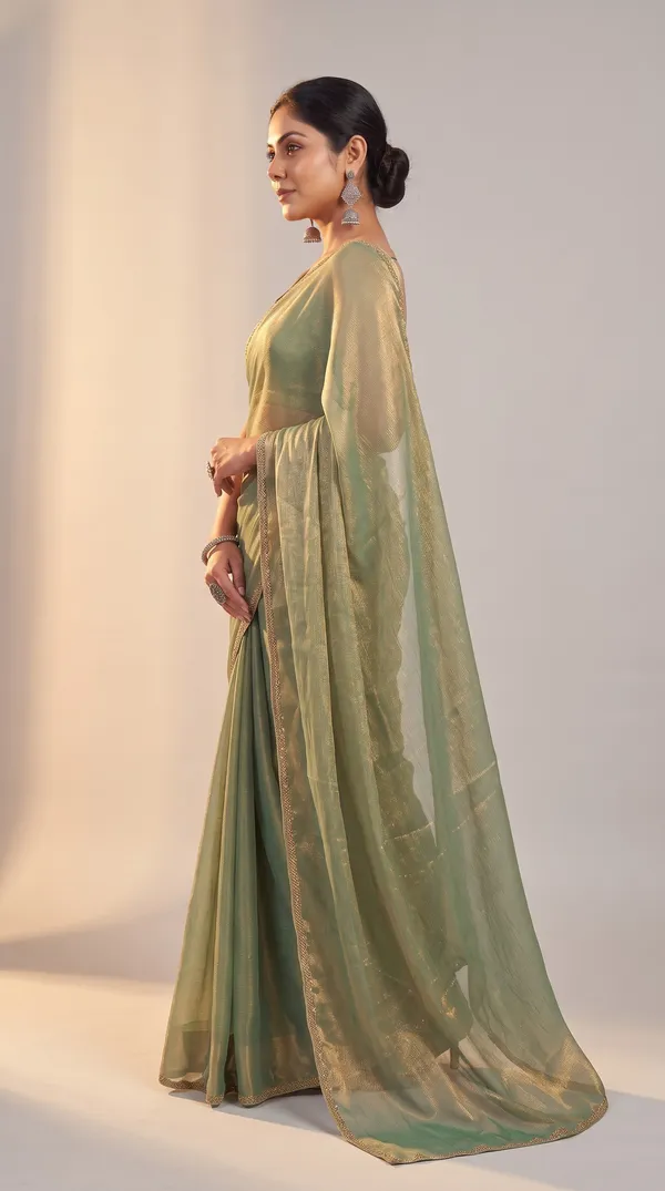 Olive_Green_Soft_Silk_Saree_For_Women