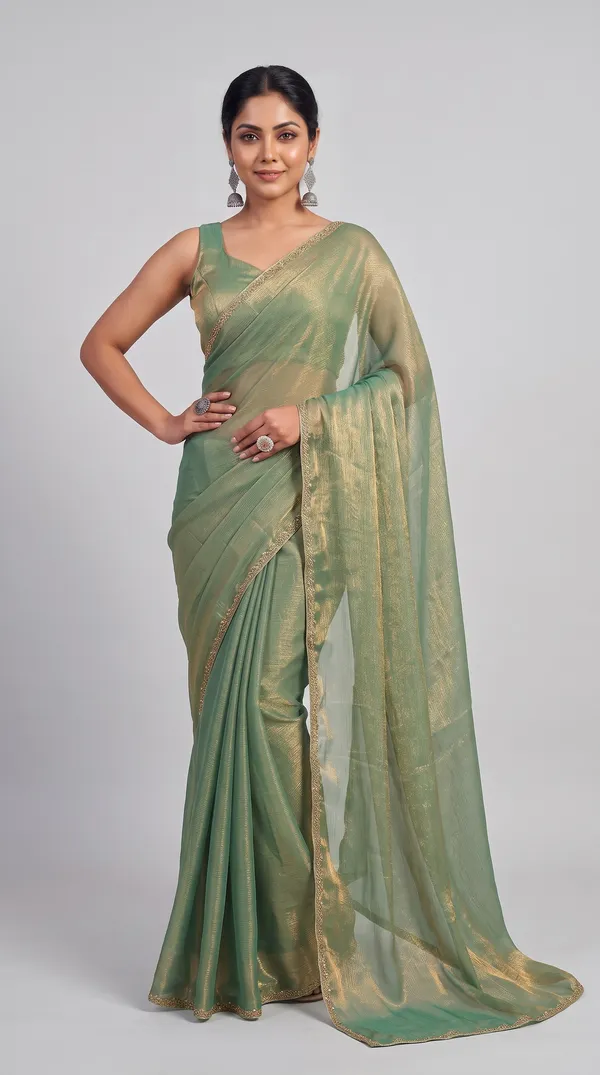 Olive_Green_Soft_Silk_Saree_For_Women