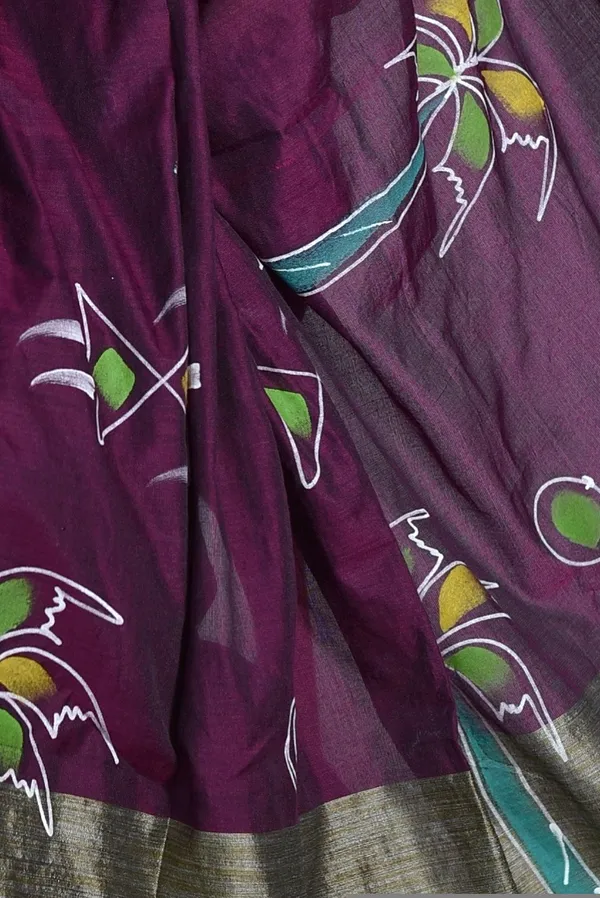 Magenta_Cotton_Saree_For_Women