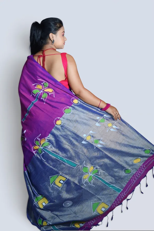 Purple_Cotton_Saree_For_Women