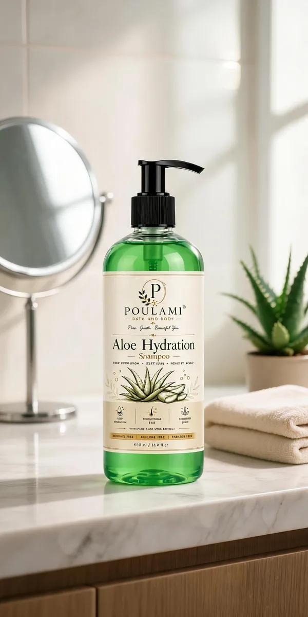 Poulami_Aloe_Vera_Hydrating_Shampoo_500Ml