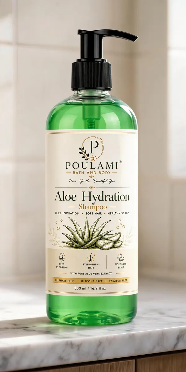 Poulami_Aloe_Vera_Hydrating_Shampoo_500Ml
