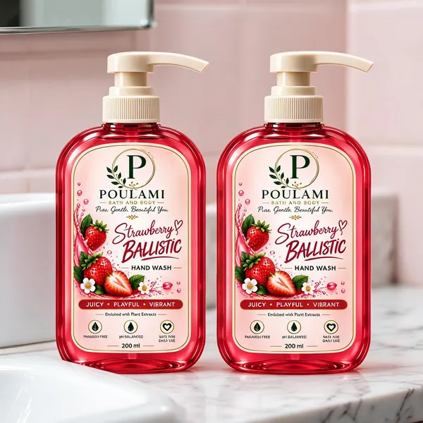 Poulami_Strawberry_Ballistic_Aloe_Vera_Hand_Wash_200Ml_Pack_of_2