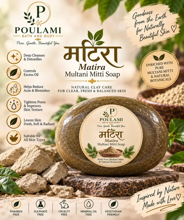 Poulami_Matira_Multani_Mitti_Deep_Cleansing_Soap_100Gm_Pack_of_2