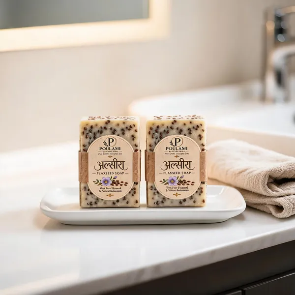 Poulami_Alsira_Flaxseed_Nourishing_Soap_100Gm_Pack_of_2