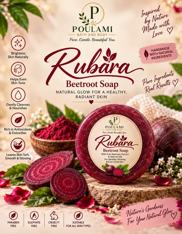 Poulami_Rubara_Beetroot_&_Vitamin_E_Soap_100Gm_Pack_of_2