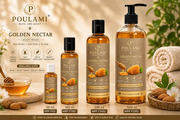 Poulami_Golden_Nectar_Honey_Almond_Nourishing_Body_Wash