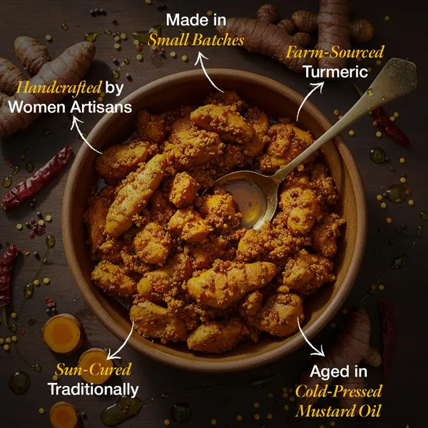 Daichi_Turmeric_Pickle_|_Traditional_Indian_Achar_|_Homemade_&_Sun-Dried_|_Less_Oil_Haldi_Achar_|_Cold-Pressed_Mustard_Oil_|_In-House_Spices_|_No_Preservatives
