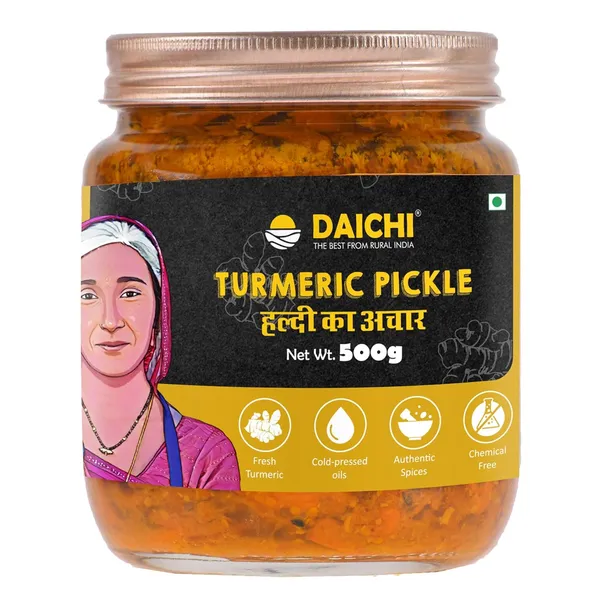 Daichi_Turmeric_Pickle_|_Traditional_Indian_Achar_|_Homemade_&_Sun-Dried_|_Less_Oil_Haldi_Achar_|_Cold-Pressed_Mustard_Oil_|_In-House_Spices_|_No_Preservatives