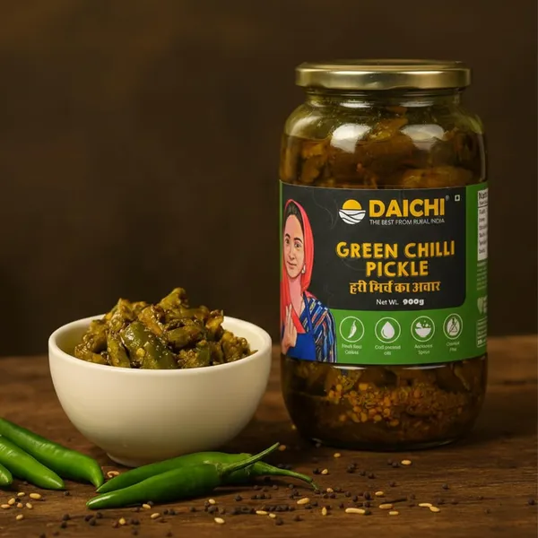 Daichi_Green_Chilli_Pickle_|_Crafted_with_love_by_women_artisans_|_Sun_cured_|_Cold-pressed_mustard_oil_|_In-house_spices_|_No_Preservatives
