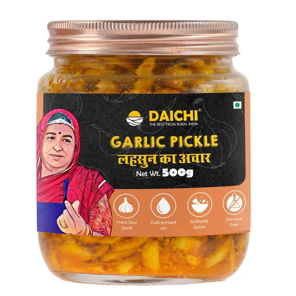 Daichi_Garlic_Pickle_In_Cold-pressed_Mustard_Oil_|_Crafted_with_love_by_women_artisans_|_Sun_cured_|_In-house_spices_|_No_Preservatives