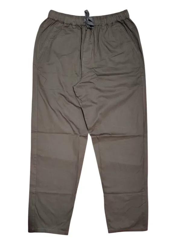 Brown_Cotton_Twill_Relaxed_Fit_Drawstring_Trousers_For_Men