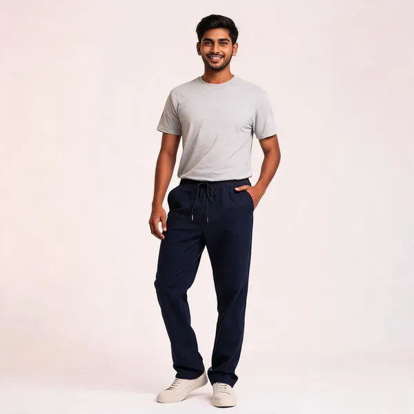 Navy_Blue_Cotton_Twill_Relaxed_Fit_Drawstring_Trousers_For_Men