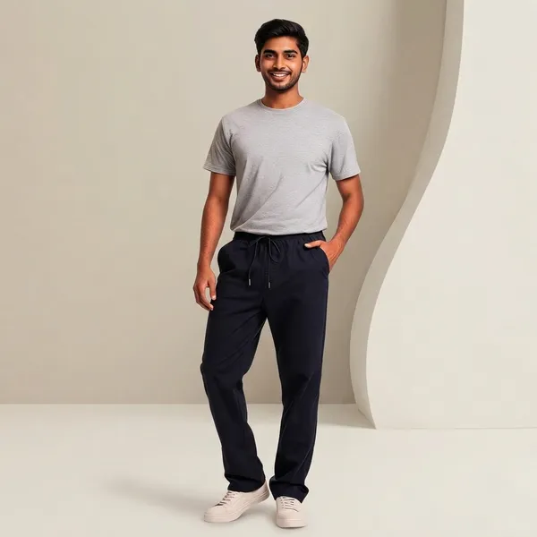 Navy_Blue_Cotton_Twill_Relaxed_Fit_Drawstring_Trousers_For_Men