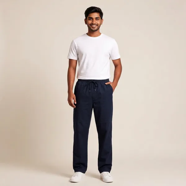 Navy_Blue_Cotton_Twill_Relaxed_Fit_Drawstring_Trousers_For_Men