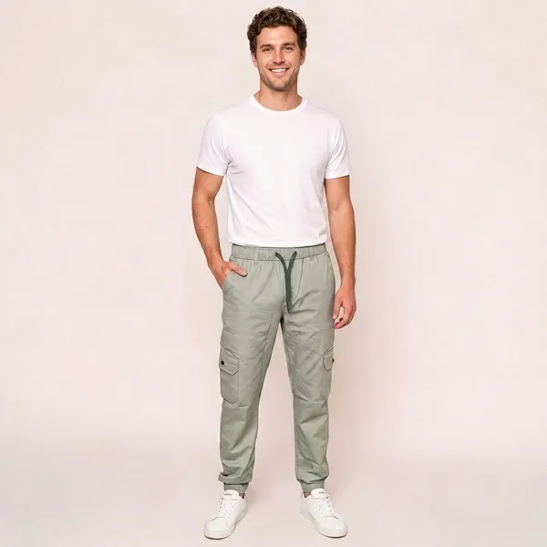 Grey_Cotton_Twill_Relaxed_Fit_Cargo_Jogger_Pants_For_Men