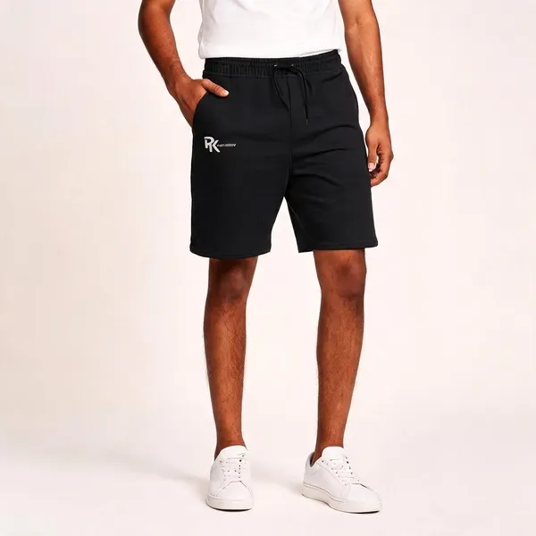 Black_Lycra_Regular_Fit_Elastic_Waist_Shorts_For_Men