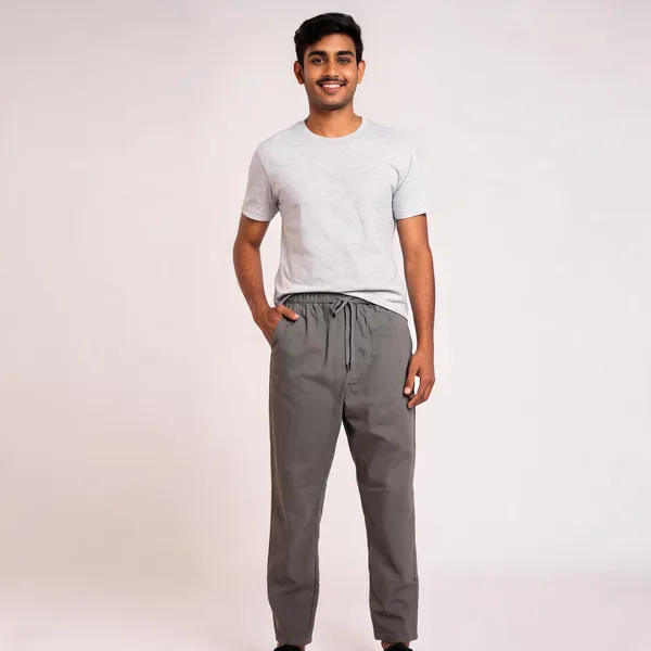 Grey_Cotton_Twill_Relaxed_Fit_Drawstring_Trousers_For_Men