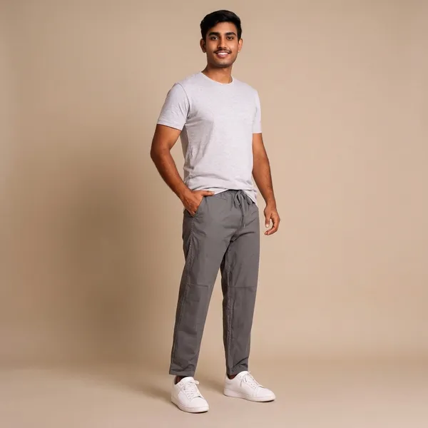 Grey_Cotton_Twill_Relaxed_Fit_Drawstring_Trousers_For_Men