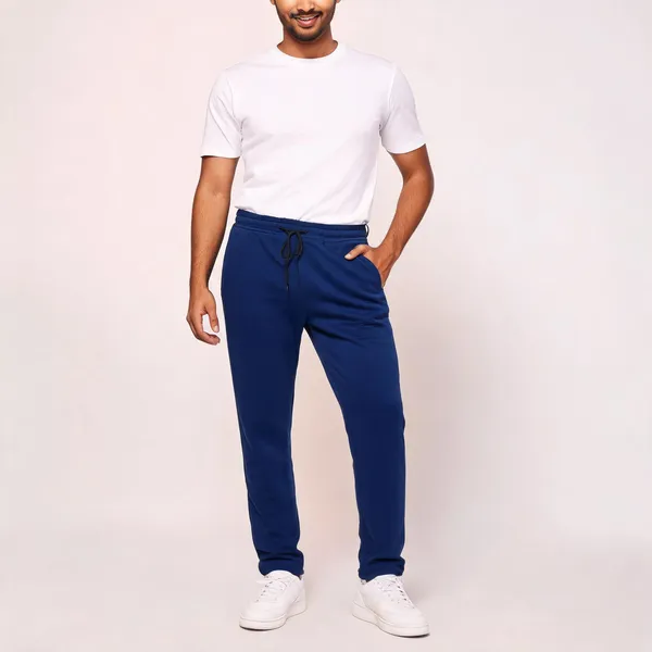 Navy_Blue_Lycra_Elastic_Waist_Track_Pants_For_Men