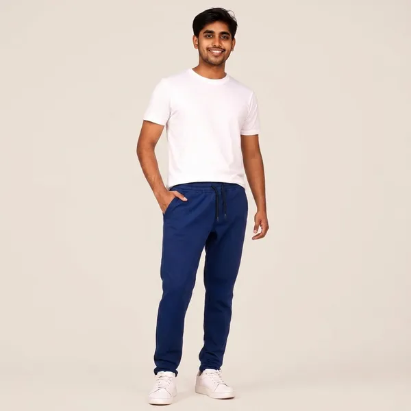 Navy_Blue_Lycra_Elastic_Waist_Track_Pants_For_Men