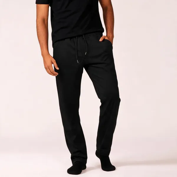 Black_Lycra_Blend_Relaxed_Fit_Drawstring_Track_Pants_For_Men