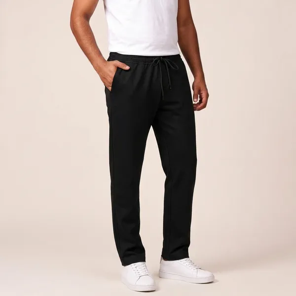Black_Lycra_Blend_Relaxed_Fit_Drawstring_Track_Pants_For_Men