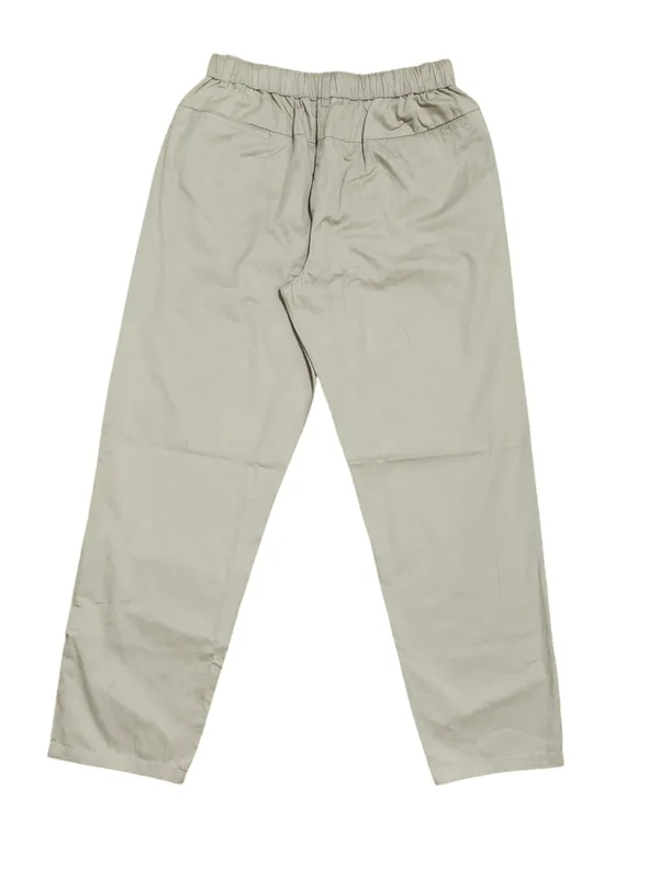 Beige_Cotton_Twill_Relaxed_Fit_Drawstring_Trousers_For_Men